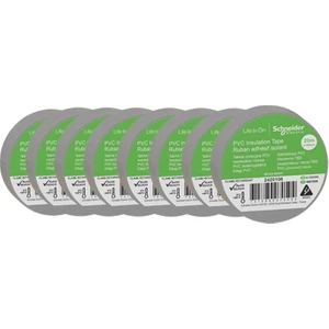 2420108 8 Adet 19 mm x 20 Metre Gri Izole Elektrik Bandı