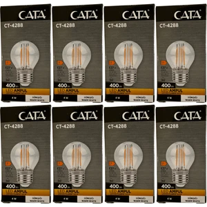 CT-4288 4W 2700K (Günışığı) E27 Duylu LED G45 Filament Ampul (8 Adet)
