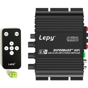 Lepy 838 USB Bluetooth Subwoofer Amplifikatör Hıfı 2.1 12 V Araba Ev Amplifikatör U Disk Kayıpsız 4-8 Ohm Hoparlörler Için Uygun (Yurt Dışından)