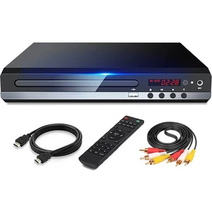 DVD Oynatıcı 1080P Hd Ev DVD Oynatıcı Kutusu Tv Için Tüm Bölge Ücretsiz DVD Cd-Disk Oynatıcı Av Çıkışı Evd Oynatıcı--Abd Tak (Yurt Dışından)