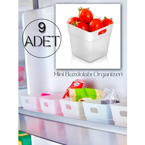 9'lu Set Buzdolabı & Kapak Içi Düzenleyici, Organizer Kutu