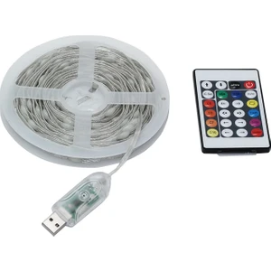 Animasyonlu Suya Dayanıklı Şerit LED 5 mt USB Girişli Telefon Kontrollü Rgb Sese Duyarlı 