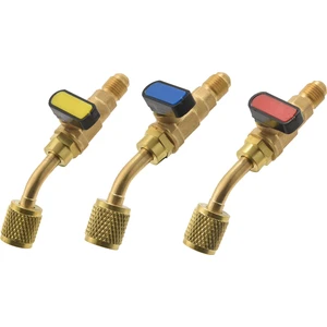 Açılı Kompakt Küresel Vana 1/4 Inç Sae, Klima Soğutucu R410A R134A Kapatma Vanası, 3 Adet R410A R134A Kapatma Vanaları (Yurt Dışından)