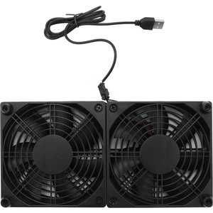 120MM 5V USB Powered Pc Router Çift Fanlar Yönlendirici Modem Alıcısı Için Yüksek Hava Akışı Soğutma Fanı (Yurt Dışından)