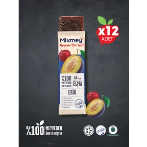 Erik Meyve Bar 12 Adet | Vegan, Glutensiz Sağlıklı Atıştırmalık - 20gr X 12 Adet
