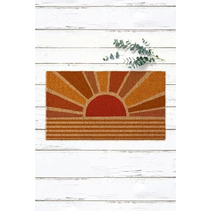 Paspas Yap Güneş Ve Gündoğumu Tasarımlı Koko Kapı Önü Paspası