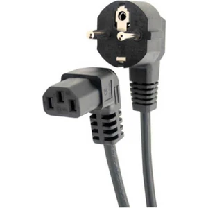 Temiz Pazar C13 Power Kablo - 90 Derece L Uç - Dik Açılı - Standart Power Kablosu - 1.8 mt