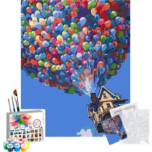 Sayılarla Boyama Seti 40 x 50 cm Tuval Şasesine Gerili Yukarı Bak