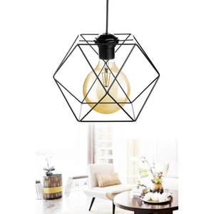 MHK Collection Tekli Avize Siyah Italyan Ferforje