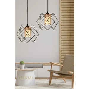 MHK Collection 2 Adet Mika Camlı Labirent Salon Mutfak Banyo Yatak Odası Çocuk Odası Antre Avize