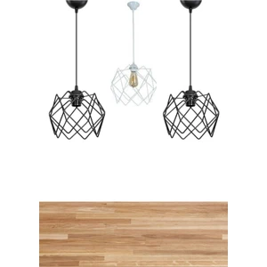 MHK Collection 3'lü Özel Kombin Çok Kare Avize