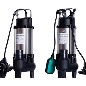 1 Hp 220V Açık Fanlı Parçalayıcılı Foseptik Pis Su Dalgıç Pompa