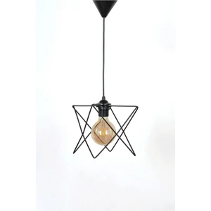 MHK Collection Siyah Tekli Avize Sarkıt Avize  (Camsız)