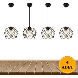 MHK Collection 4 Adet Silvano Avize One Salon Mutfak Banyo Yatak Odası Çocuk Odası Antre Sarkıt Avize