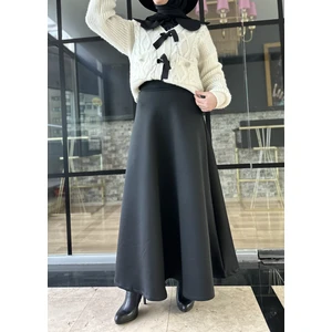 Scuba Uzun Kloş Etek Puf Scuba Kloş Etek Uzun Scuba Etek Tesettür Scuba Etek