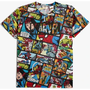 Marvel Tişört Kısa Kollu Lisanslı Bisiklet Yaka Pamuklu