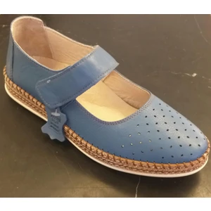 231742 Kadın Hakiki Deri Cırtlı Comfort Babet