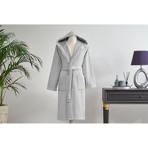 Bright Kapüşonlu Kadife Bornoz S/m Beden