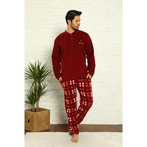 Nisanca Kışlık Sıcak Tutan Erkek Polar Pijama Takımı