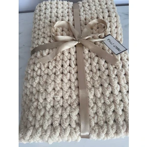 Merut Style E Lörgüsü Puffy Bal Köpüğü Burgu Desen Bebek ve Tv Battaniyesi