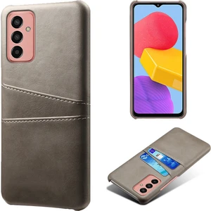 Seashell Digital Samsung Galaxy M13 Için Çift Kart Yuvalı 4g Telefon Kılıfı Için, Damla Dayanıklı Pu Deri Kaplamalı Sert Pc Kapak-Grey (Yurt Dışından)
