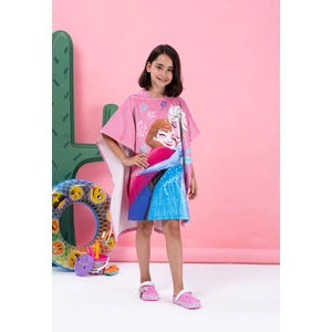 Frozen Spring Disney Lisanslı Kadife Çocuk Panço 4/9 Yaş