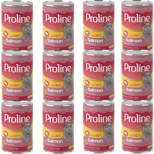 Pro Line Proline Somonlu Sos Içinde Et Parçacıklı Yetişkin Kedi Konserve x 12 Adet