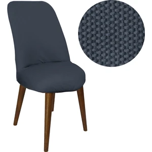 Likralı Oval Sandalye Kılıfı Yuvarlak Sandalye Örtüsü Balpetek Antrasit
