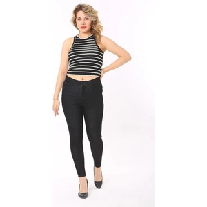 Kadın Yüksek Bel Dar Paça Süper Skinny Fit Esnek Bilek Boy Denim Jean Kot Pantolon C596