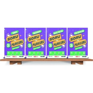 Kırmızı Beyaz Yayınlar 3.Sınıf  Soru Parkuru Soru Bankası Seti 4 Kitap