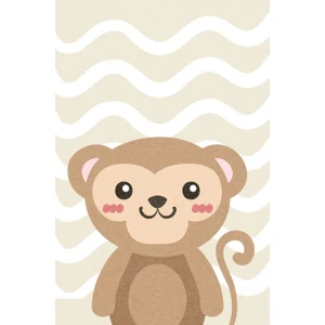 Cino 88 Kahve Krem Sevimli Ayıcık Çocuk Oyun Odası Halısı