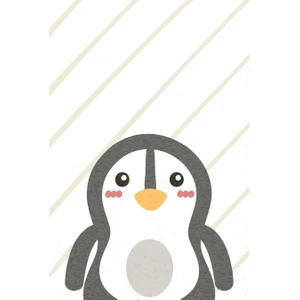 Cino 88 Sevimli Penguen Figürlü Çocuk Odası Oyun Halısı