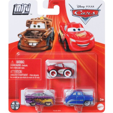 Disney Cars Cars Mini Karakter Arabalar Üçlü Paket HLL65 Fiyatı