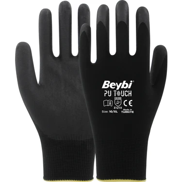 Beybi Pu Touch Poliüretan Kaplı Polyester Örme Eldiven  12