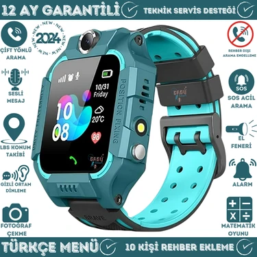 SmartBaby Q19 LBS Konumlu Akıllı Çocuk Takip Saati Sim Kartlı Arama, Kameralı, Gizli Dinleme
