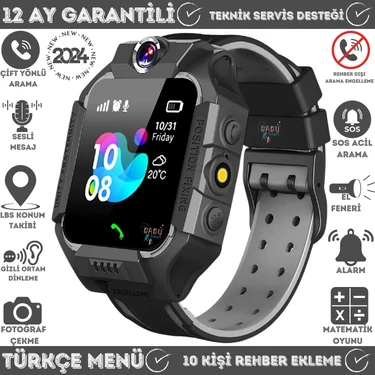 SmartBaby Q19 LBS Konumlu Akıllı Çocuk Takip Saati Sim Kartlı Arama, Kameralı, Gizli Dinleme