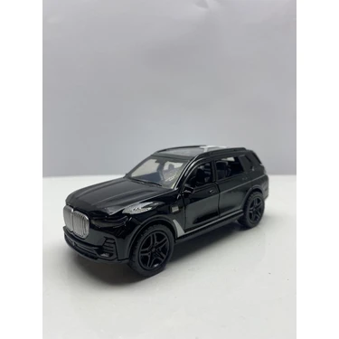 Hepsilazım Diecast, Metal Oyuncak Araba Bmw X7 Jip 12.5 cm Çek Bırak Model Araba Bagaj