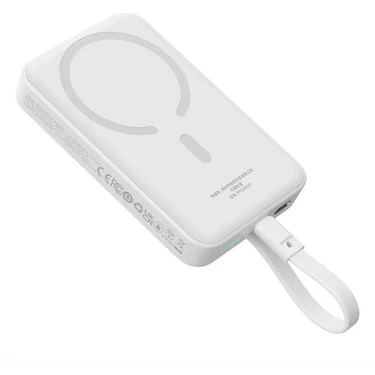 Baseus Dahili Type-C Kablolu Magsafe 30W 10.000 Mah Powerbank Apple iPhone 15 14 13 12 Pro Max Şarj