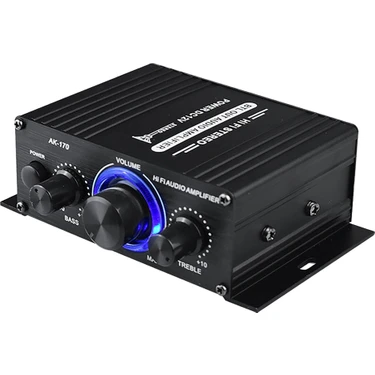 Passing AK-170 Ses Güç Amplifikatörü Kablosuz Hifi Stereo Ses Güç Amplifikatörü 200W + 200W Rca