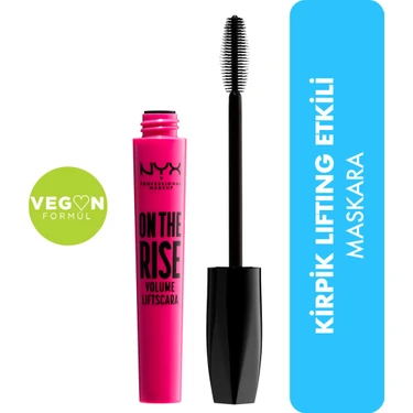 NYX Professional Makeup On The Rise Liftscara Maskara 10 ml Ultra Siyah Vegan Hacim ve Lifting