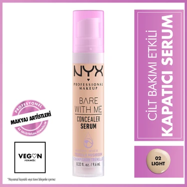 NYX Professional Makeup Bare With Me Kapatıcı Serum 02 Light