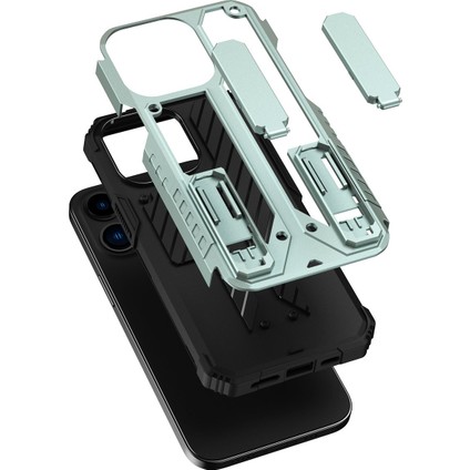 Iphone 11 Kılıf Fizy Stand Kapak - Gri 277097