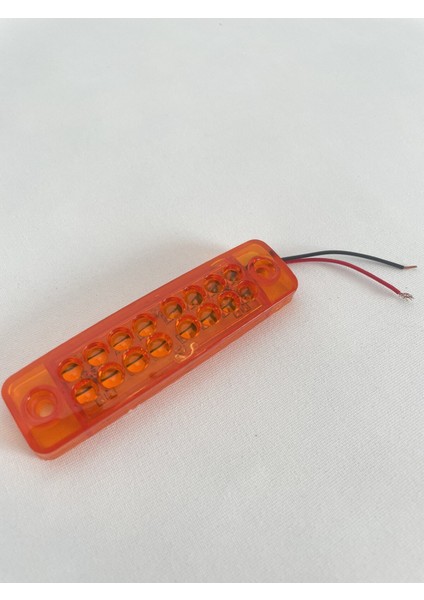 16 Ledli Mercekli Sarı-Turuncu LED Lamba 12V-24V modelleri