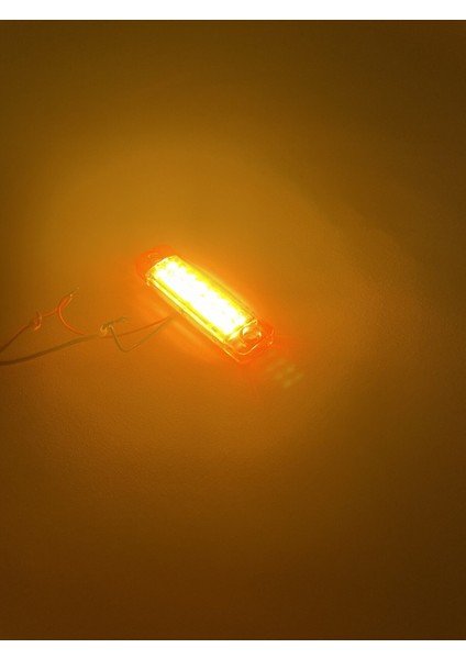 16 Ledli Mercekli Sarı-Turuncu LED Lamba 12V-24V indirimleri