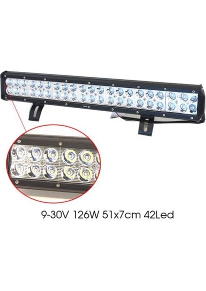 Ahmet Otomotiv 51CM Bar LED Projektör Off-Road