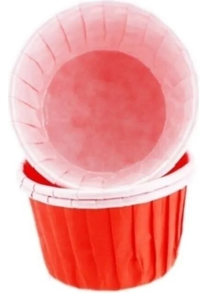 Depposıte Cupcake Kalıbı Büyük Boy Düz Renk 62X40 Mm- 50 Adet Kırmızı modelleri