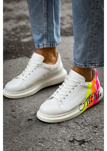 CH254 Cbt Pittura Erkek Ayakkabı 501 Aloha Sarı Pembe Beyaz modelleri