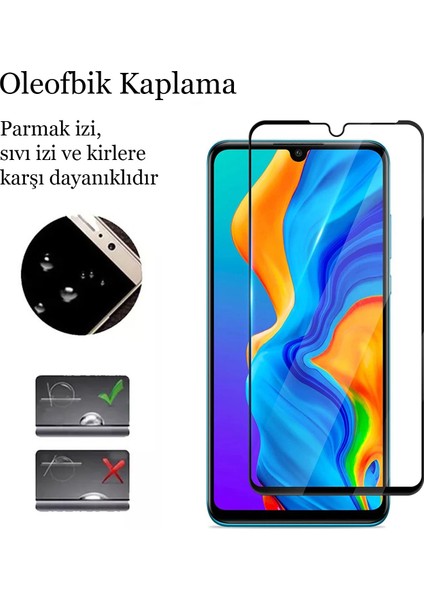 Huawei P30 Lite Kırılmaz Cam 5d Tam Kaplayan 9h Temperli Ekran Koruyucu