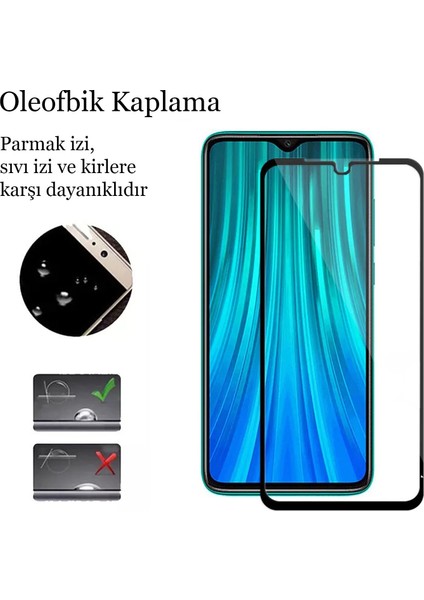 Xiaomi Redmi Note 8 Pro Kırılmaz Cam 5d Tam Kaplayan 9h Temperli Ekran Koruyucu