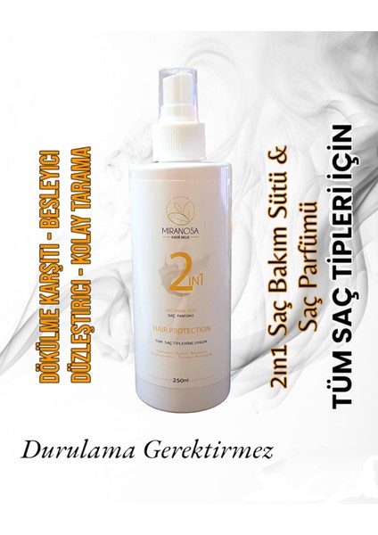 Saç Bakım Sütü & Saç Parfümü 2in1 (Kolajen & Keratin Takviyeli) 250ML